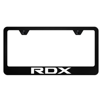 Autogold® - UV Printed Black License Plate Frame with RDX Logo