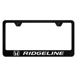 Autogold® - UV Printed Black License Plate Frame with Ridgeline Logo