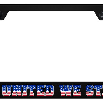 Autogold® - UV Printed Black License Plate Frame with UWS Eagle Logo