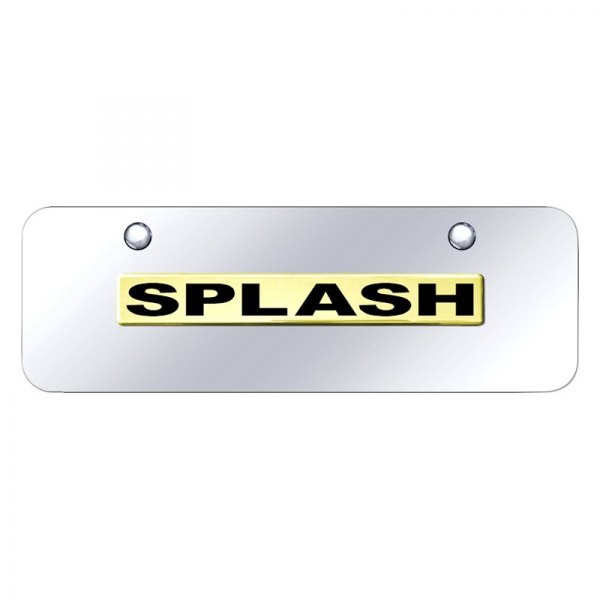 Autogold® - Mini Size License Plate with 3D Splash Logo