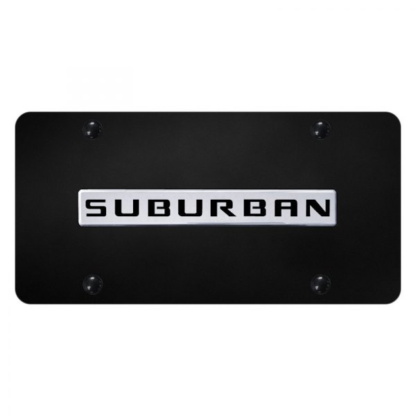 Autogold® - License Plate with 3D Suburban Logo