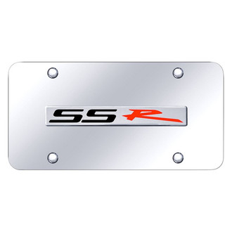 Autogold® - Chrome License Plate with 3D Chrome SSR Logo