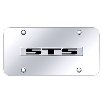 Autogold® - Chrome License Plate with 3D Chrome STS Logo