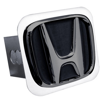 Autogold® - Black Hitch Cover with Black Honda Logo for 2" Receivers
