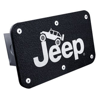 Autogold® - Hitch Cover with Jeep Climbing Logo for 2" Receivers