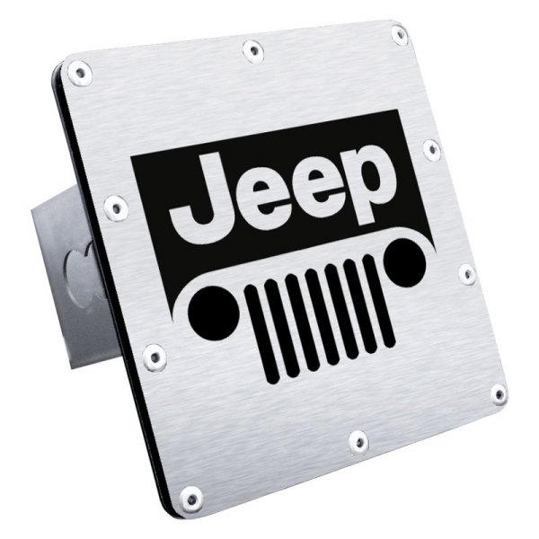 Autogold® - Hitch Cover with Jeep Grill Logo for 2" Receivers