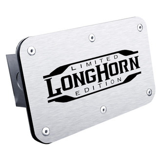 Autogold® - Brushed Hitch Cover with Longhorn Limited Edition Logo for 2" Receivers