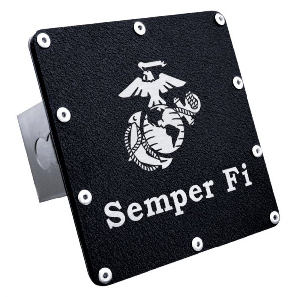 Autogold® - Hitch Cover with Semper Fi Logo for 2" Receivers