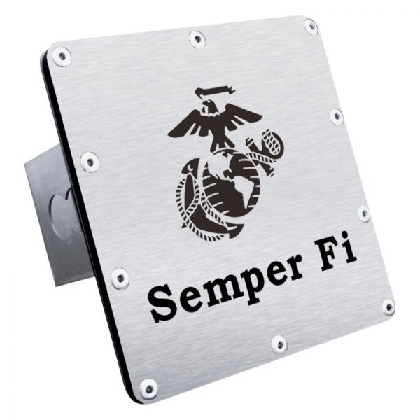 Autogold® - Hitch Cover with Semper Fi Logo for 2" Receivers