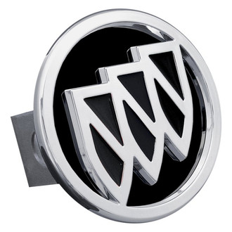 Autogold® - Chrome/Black Hitch Cover with Buick Black Fill Logo for 1-1/4" Receivers