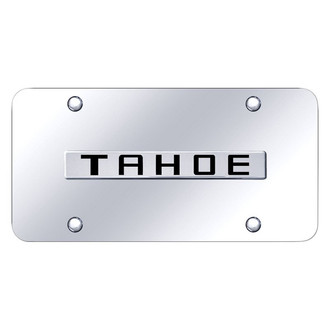 Autogold® - Chrome License Plate with 3D Chrome Tahoe Logo