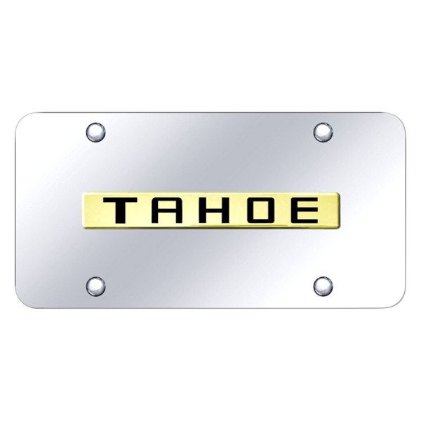 Autogold® - License Plate with 3D Tahoe Logo