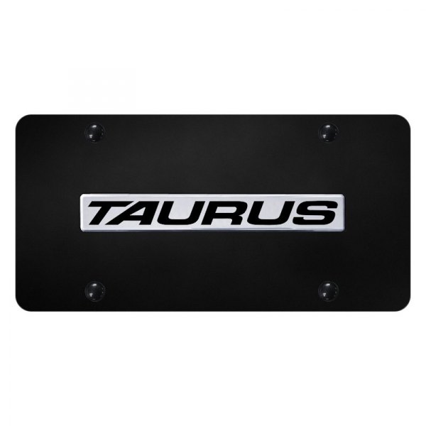 Autogold® - License Plate with 3D Taurus Logo