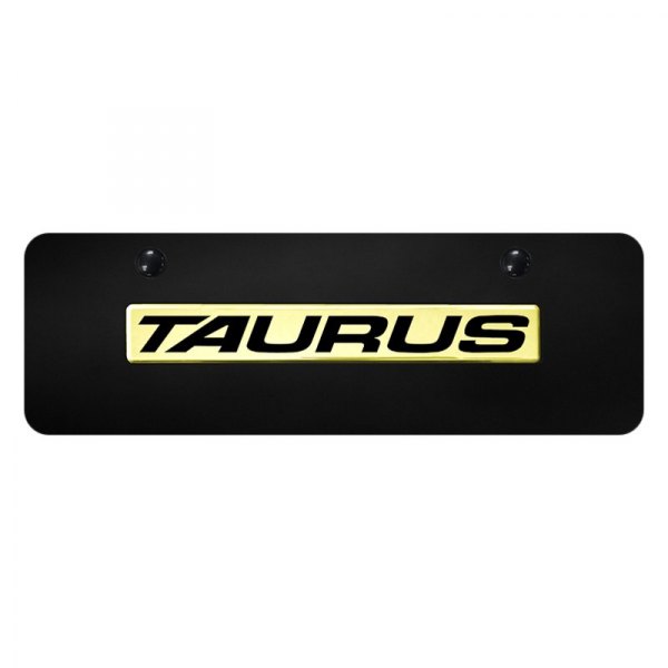 Autogold® - Mini Size License Plate with 3D Taurus Logo