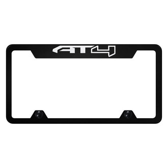 Autogold® - Truck Black License Plate Frame with AT4 Logo