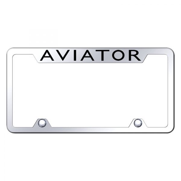 Autogold® - Truck License Plate Frame with Laser Etched Aviator Logo