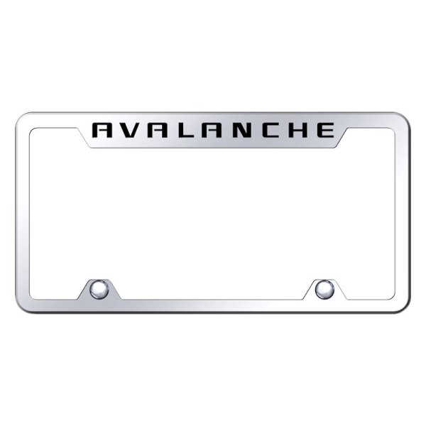 Autogold® - Truck License Plate Frame with Laser Etched Avalanche Logo