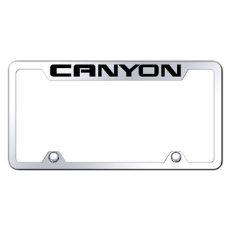 Autogold® - Truck Chrome License Plate Frame with Laser Etched Canyon Logo