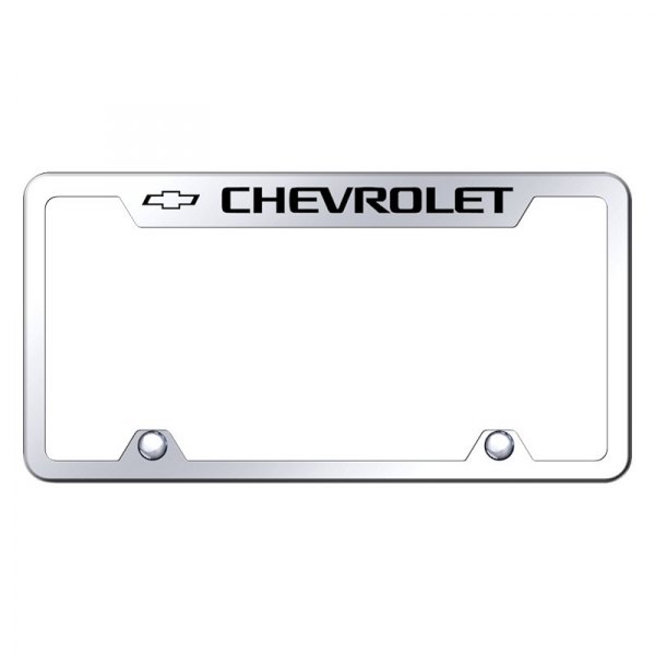 Autogold® - Truck License Plate Frame with Laser Etched Chevrolet Logo
