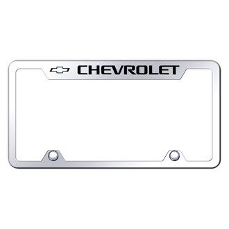 Autogold® - Truck Chrome License Plate Frame with Laser Etched Chevrolet Logo