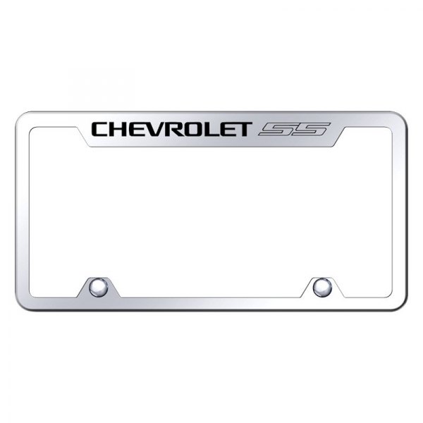 Autogold® - Truck License Plate Frame with Laser Etched Chevrolet SS Logo