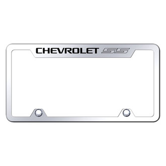 Autogold® - Truck Chrome License Plate Frame with Laser Etched Chevrolet SS Logo