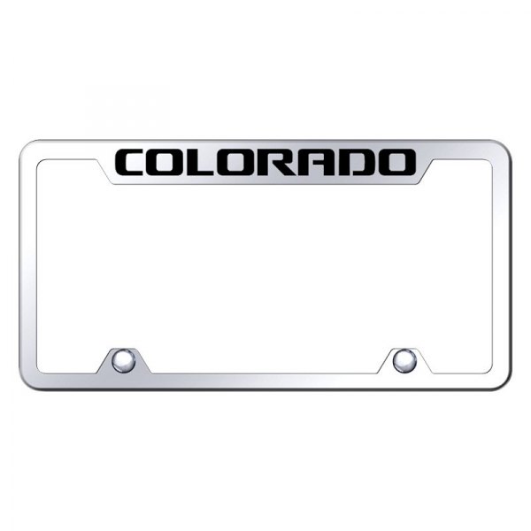 Autogold® - Truck License Plate Frame with Laser Etched Colorado Logo