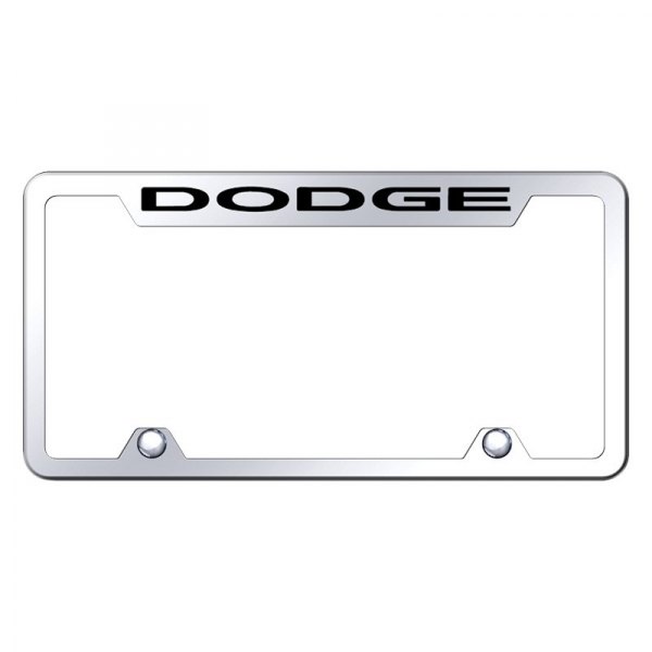 Autogold® - Truck License Plate Frame with Laser Etched Dodge Logo