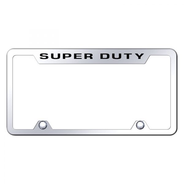 Autogold® - Truck License Plate Frame with Laser Etched Super Duty Logo