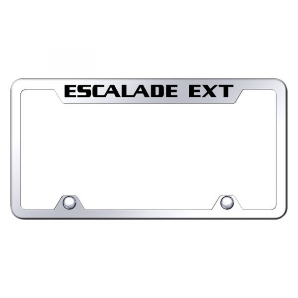 Autogold® - Truck License Plate Frame with Laser Etched Escalade EXT Logo