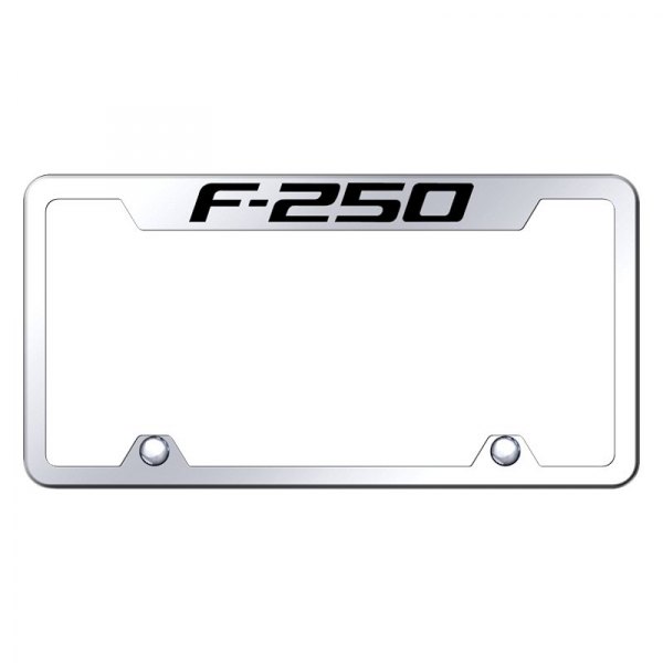Autogold® - Truck License Plate Frame with Laser Etched F-250 Logo