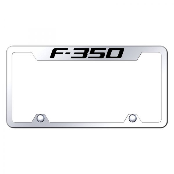 Autogold® - Truck License Plate Frame with Laser Etched F-350 Logo