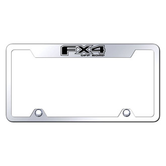 Autogold® - Truck Chrome License Plate Frame with Laser Etched FX4 Logo