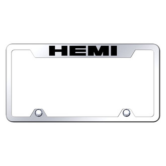Autogold® - Truck Chrome License Plate Frame with Laser Etched HEMI Logo