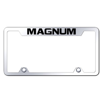 Autogold® - Truck Chrome License Plate Frame with Laser Etched Magnum Logo