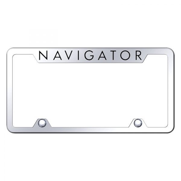 Autogold® - Truck License Plate Frame with Laser Etched Navigator Logo