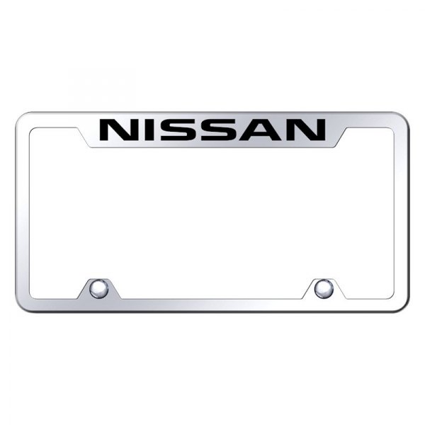 Autogold® - Truck License Plate Frame with Laser Etched Nissan Logo