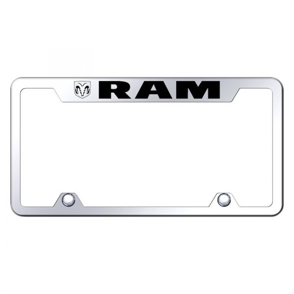 Autogold® - Truck License Plate Frame with Laser Etched RAM Logo