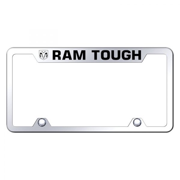 Autogold® - Truck License Plate Frame with Laser Etched Ram Tough Logo