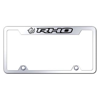 Autogold® - Truck License Plate Frame with Laser Etched RHO Head Logo