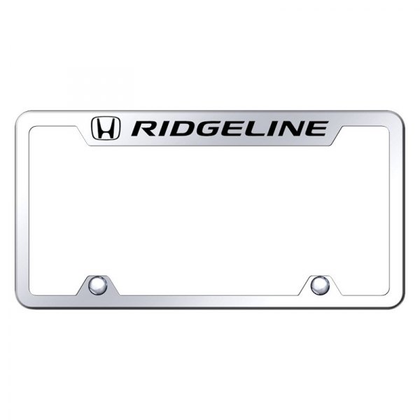 Autogold® - Truck License Plate Frame with Laser Etched Ridgeline Logo