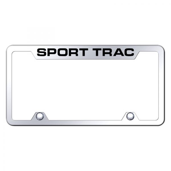 Autogold® - Truck License Plate Frame with Laser Etched Sport Trac Logo