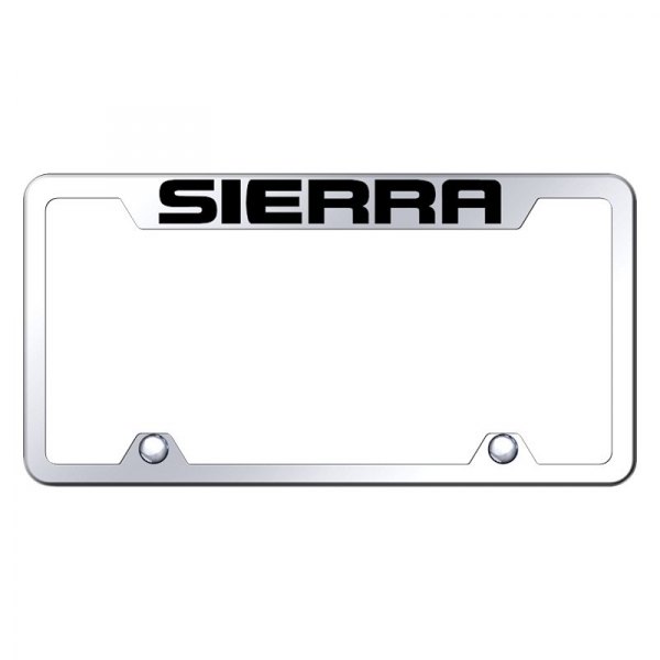 Autogold® - Truck License Plate Frame with Laser Etched Sierra Logo