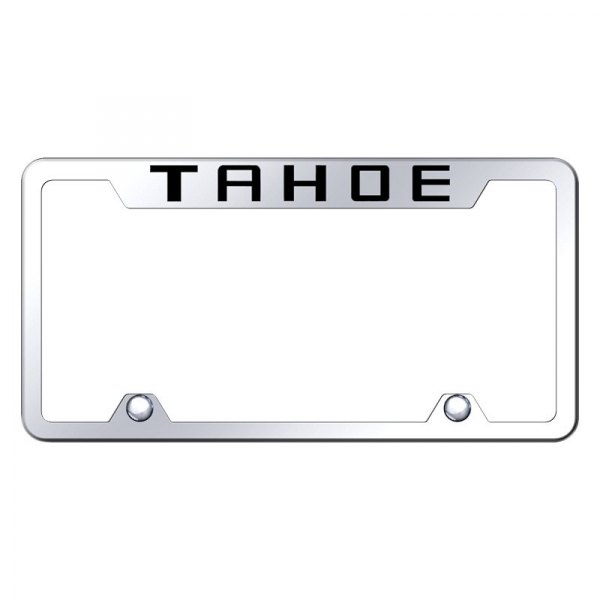 Autogold® - Truck License Plate Frame with Laser Etched Tahoe Logo