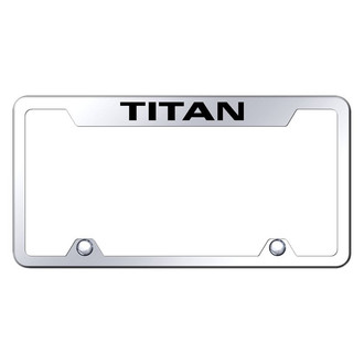 Autogold® - Truck Chrome License Plate Frame with Laser Etched Titan Logo