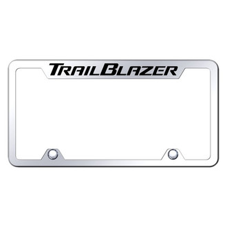 Autogold® - Truck Chrome License Plate Frame with Laser Etched Trailblazer Logo