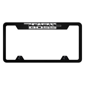 Autogold® - Truck License Plate Frame with Laser Etched Trail Boss Logo