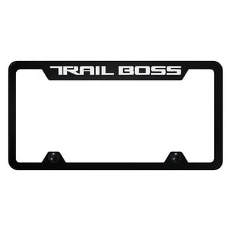 Autogold® - Truck License Plate Frame with Laser Etched Trail Boss Linear Logo