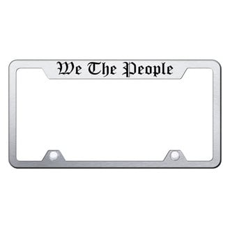 Autogold® - Truck License Plate Frame with Laser Etched We The People Logo