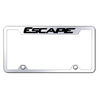 Autogold® - Truck Chrome License Plate Frame with Laser Etched Escape Logo